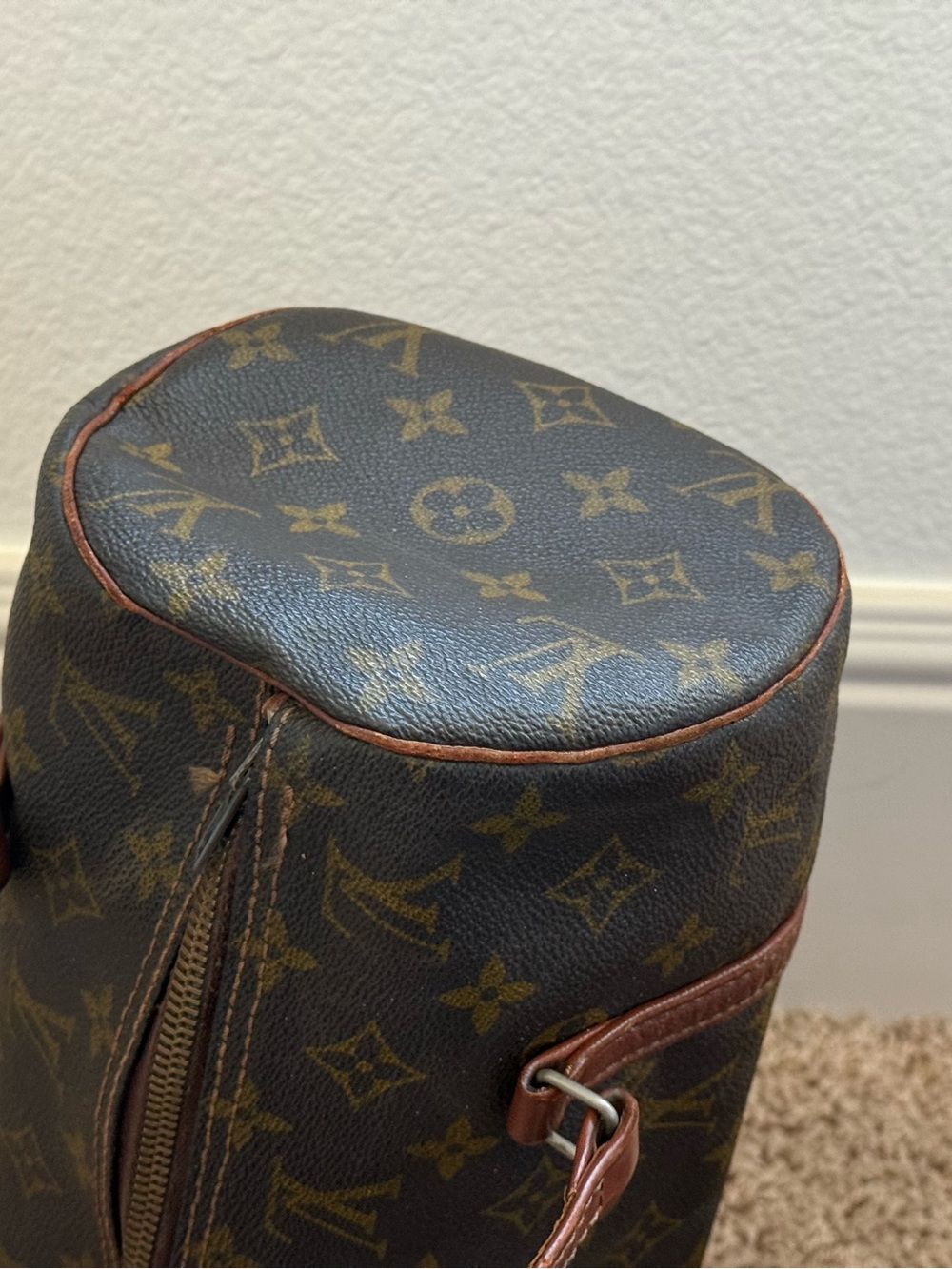 Louis Vuitton Monogram Papillon 30 Vintage Handbag w Pouch Brown Canvas - Picture 7 of 11